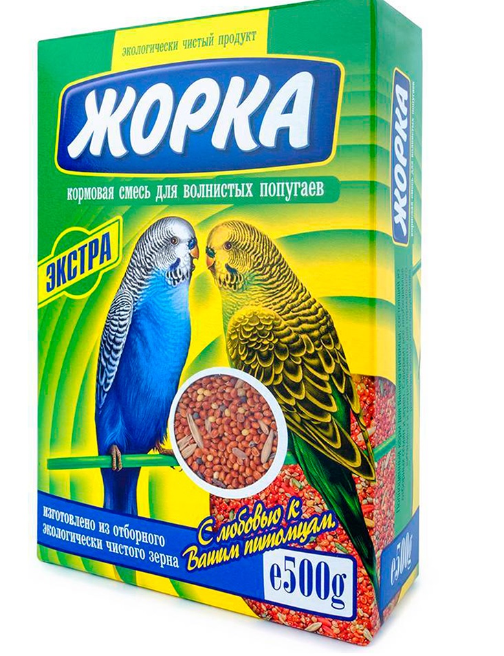Сухой корм ЖОРКА, для волнистых попугаев, Экстра, 500г.