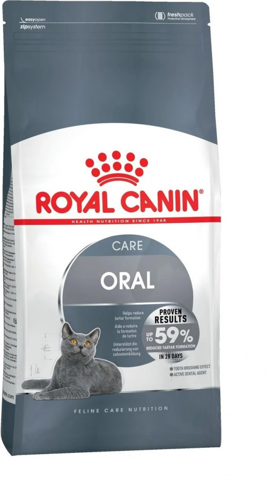 Сухой корм ROYAL CANIN Oral Care, для взрослых кошек, для профилактики образования зубного налета и зубного камня, 400г.